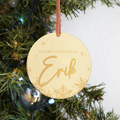 Acrylic Ornament Name - A