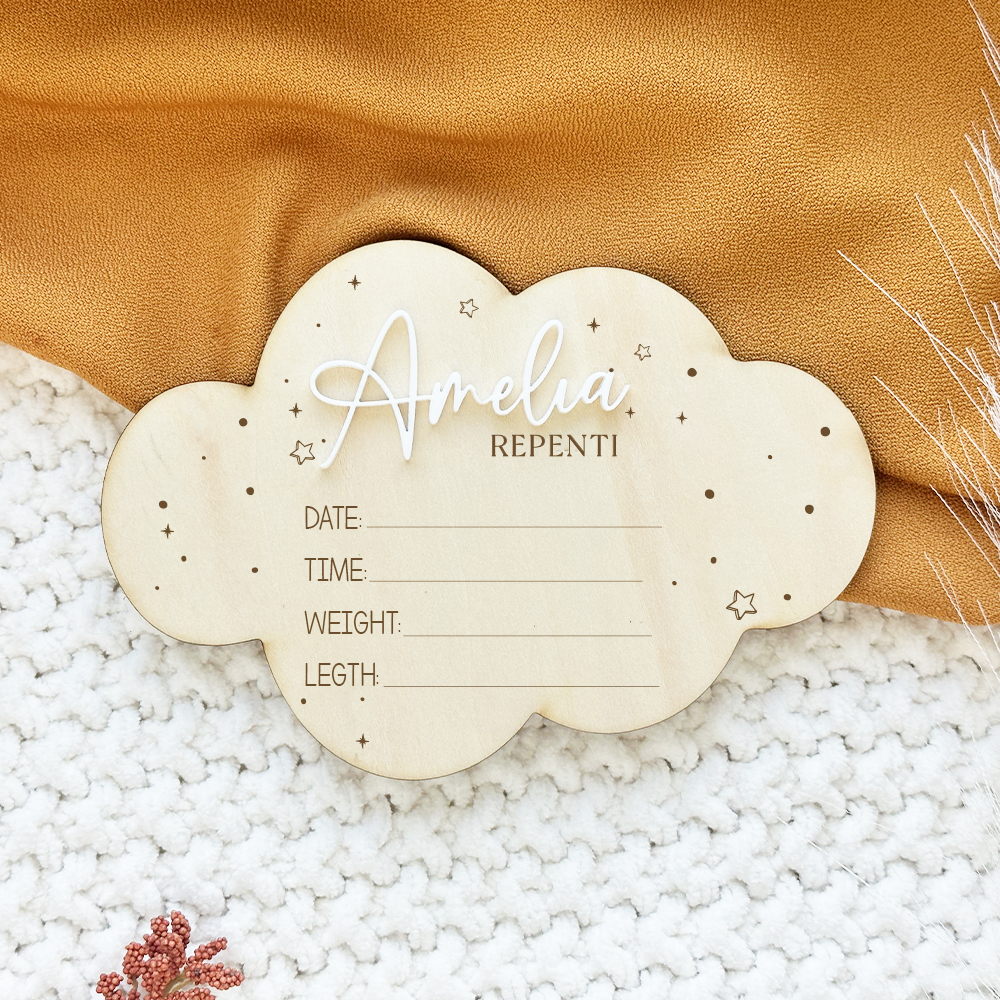 Stars Birth Announcement Sign