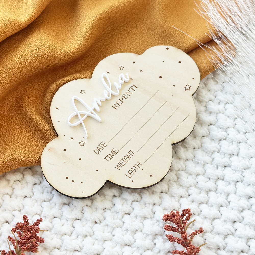 Stars Birth Announcement Sign