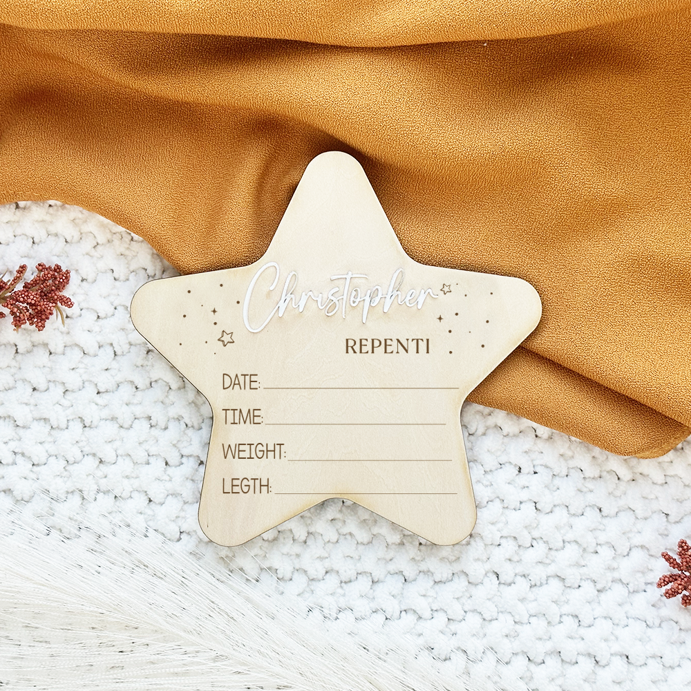 Stars Birth Announcement Sign