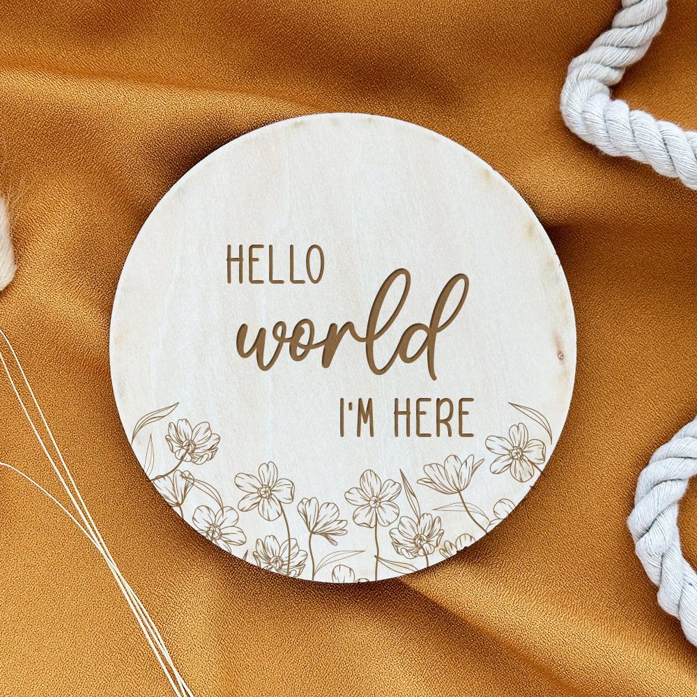 Hello World Announcement Sign