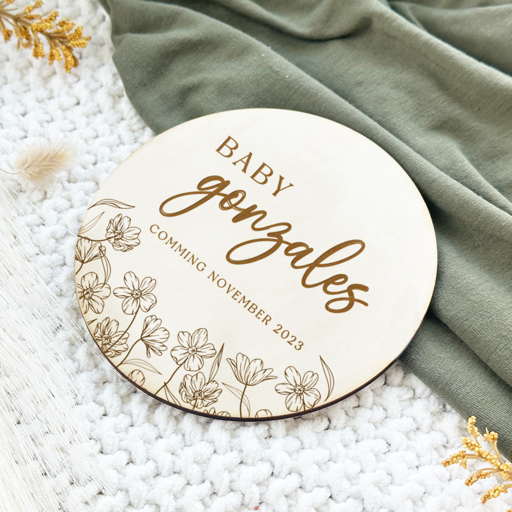 Baby Comming Announcement Sign