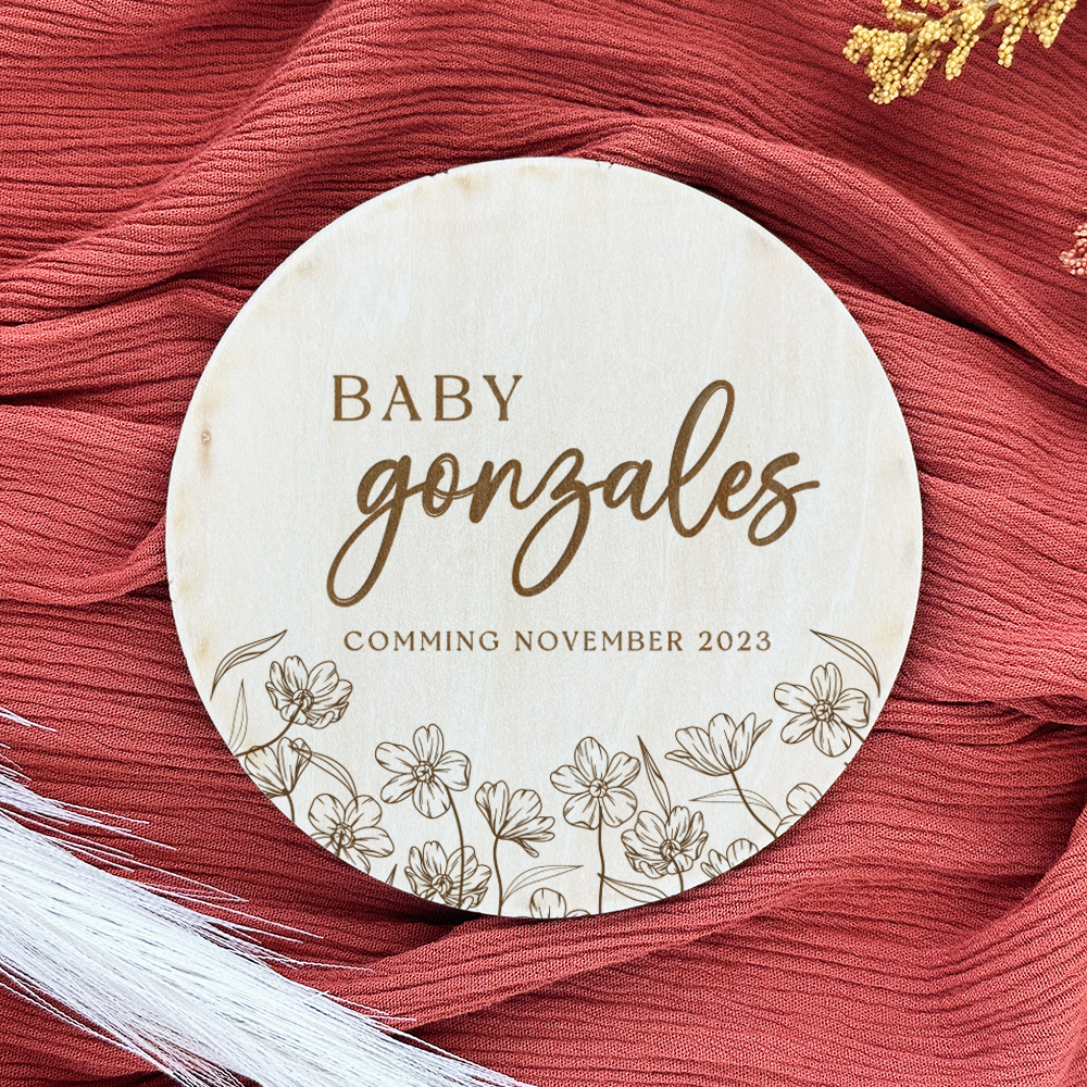 Baby Comming Announcement Sign