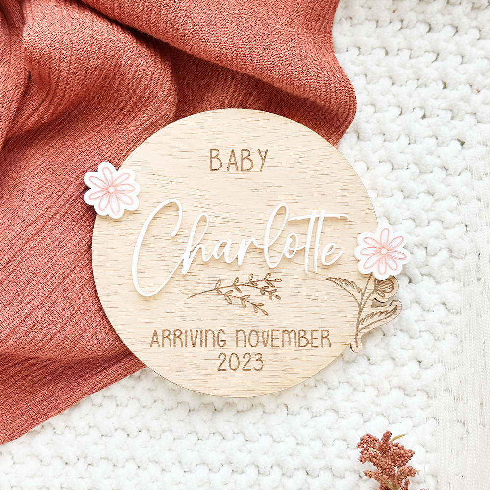 Flower Arriving Announcement Sign