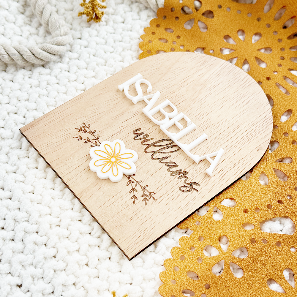 Baby Name Announcement Sign