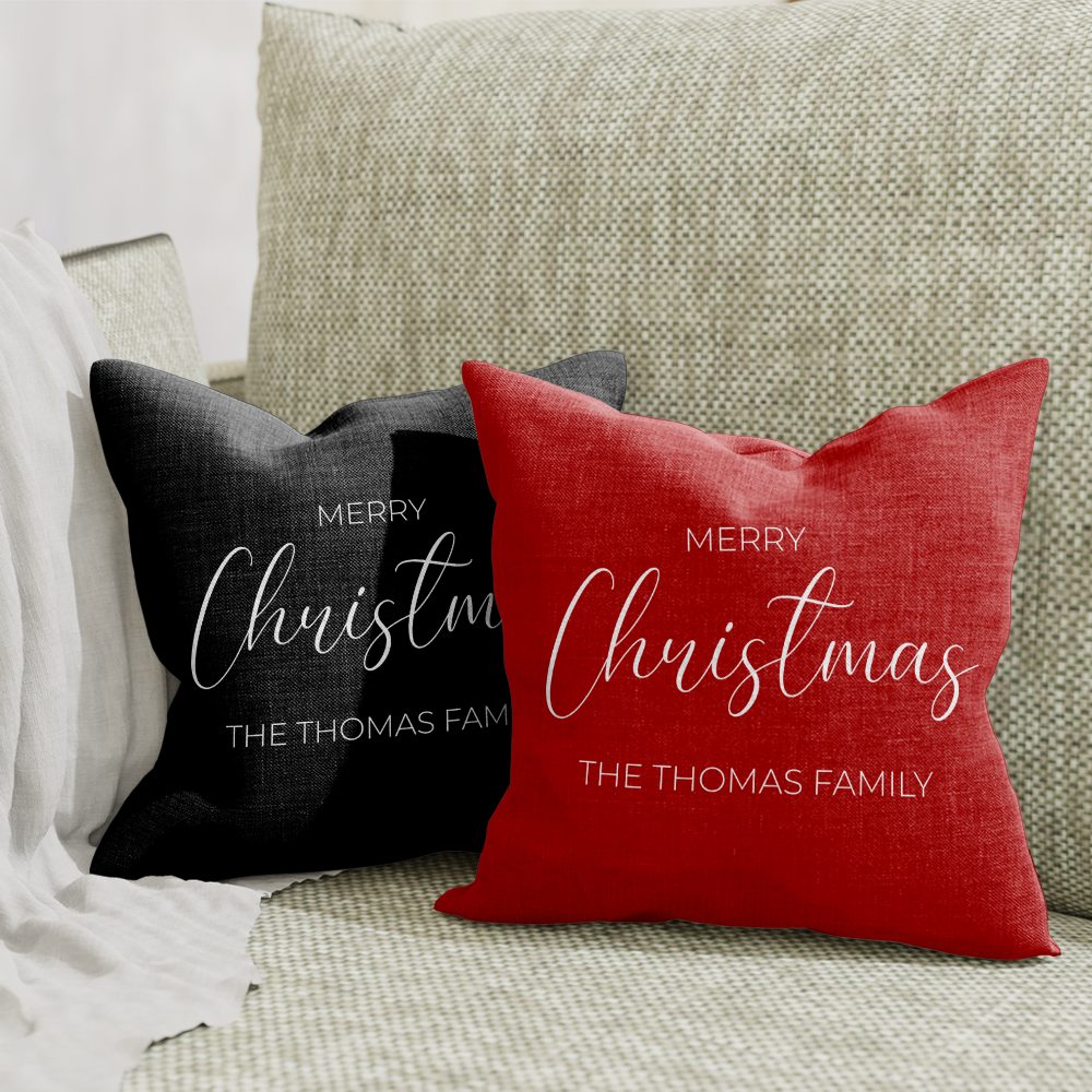 Family Christmas Pillow Cover A
