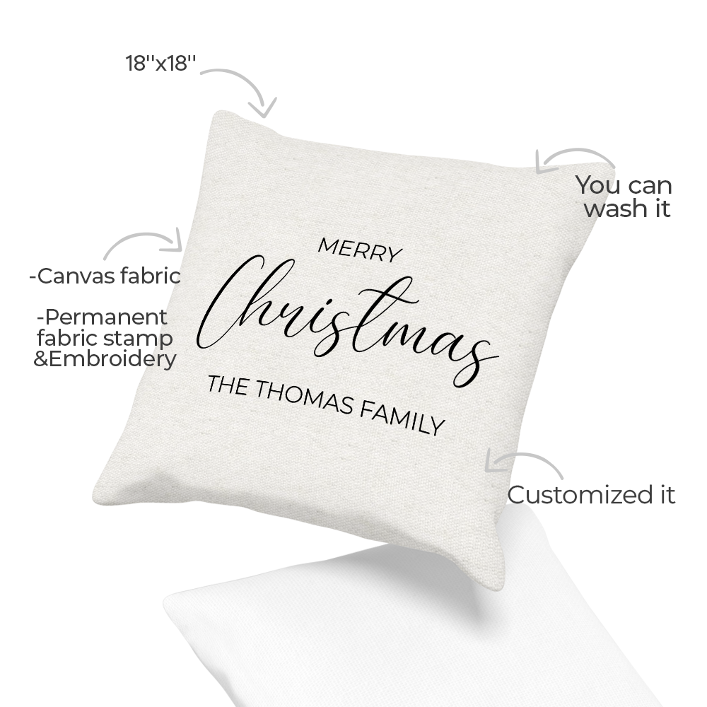 Family Christmas Pillow Cover A