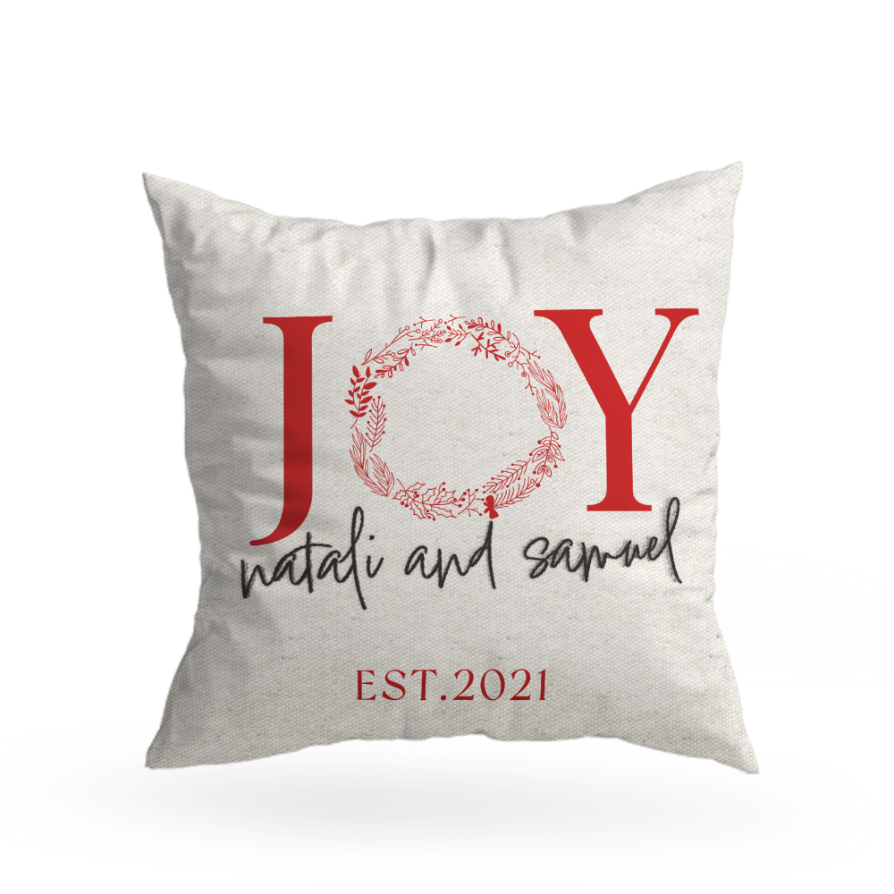 Name Christmas Pillow Cover A