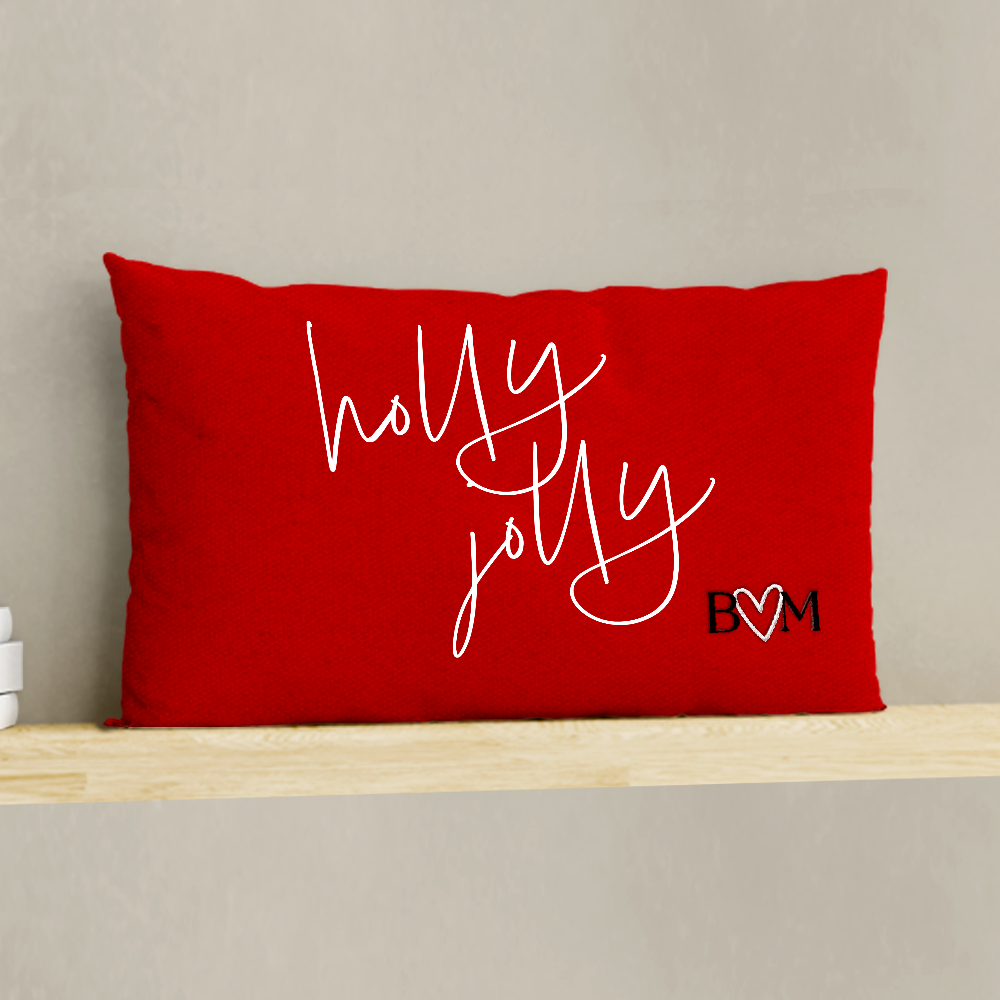 Initials Christmas Pillow Cover A