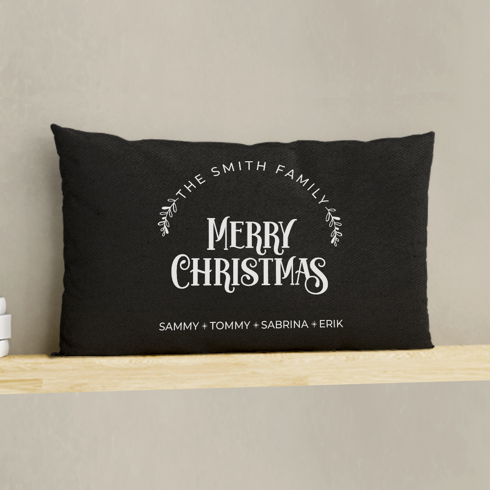 Family Christmas Pillow Cover B