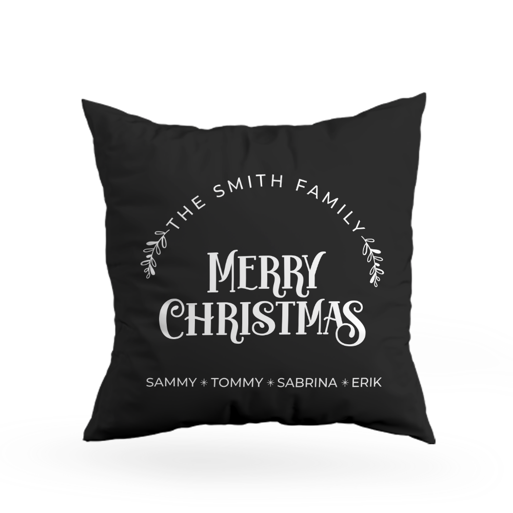 Family Christmas Pillow Cover C