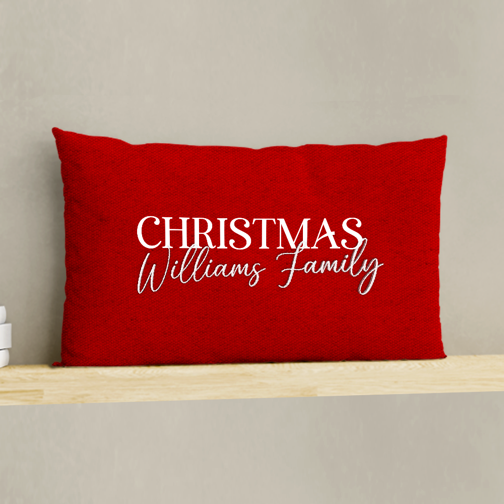 Family Christmas Pillow Cover C