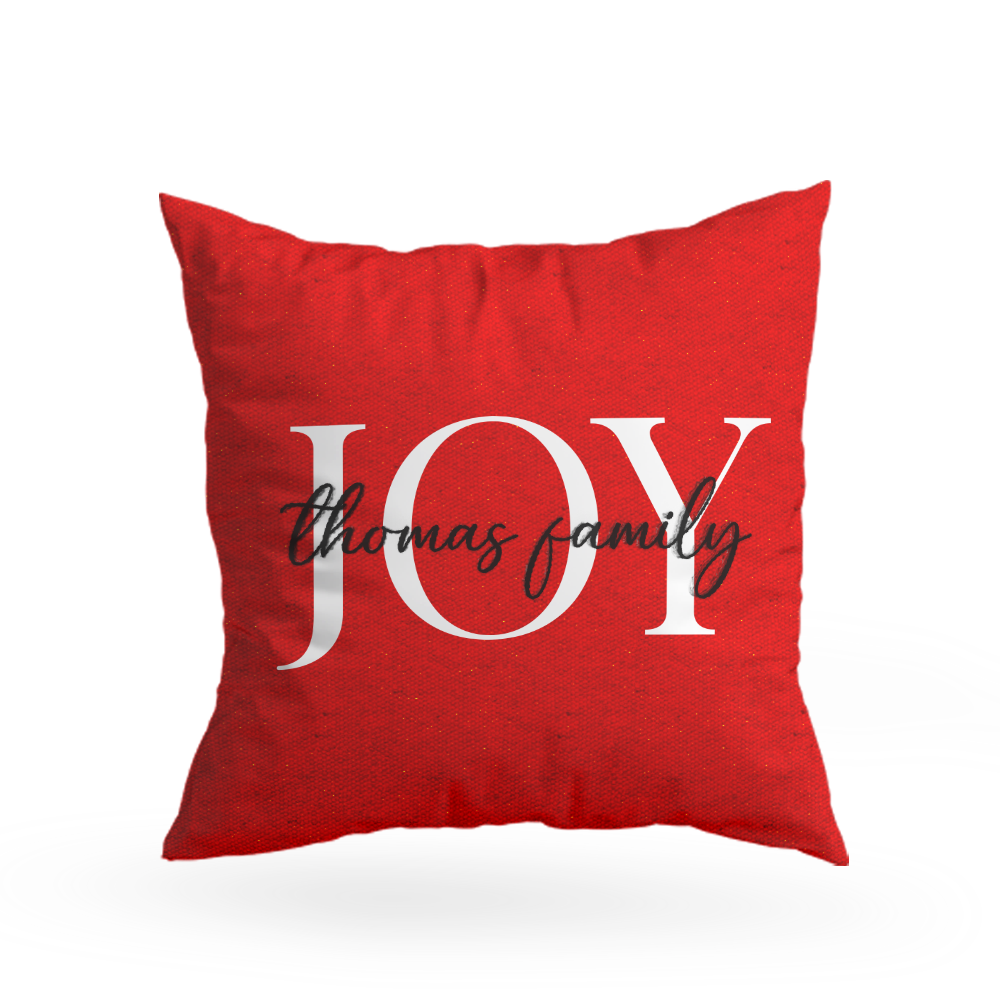 Family Christmas Pillow Cover D