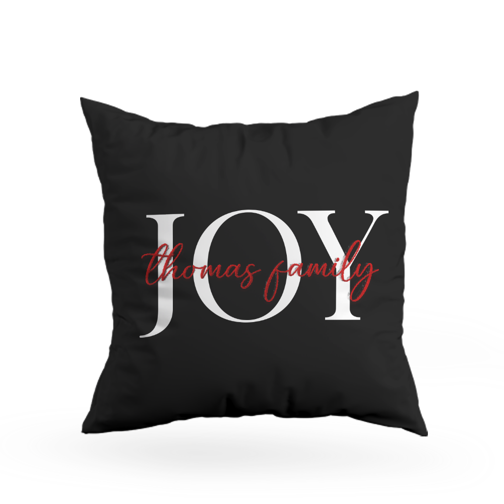 Family Christmas Pillow Cover D