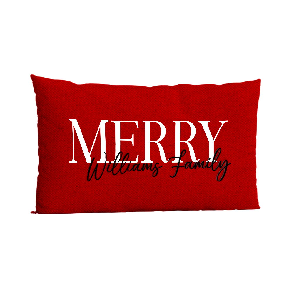Family Christmas Pillow Cover E