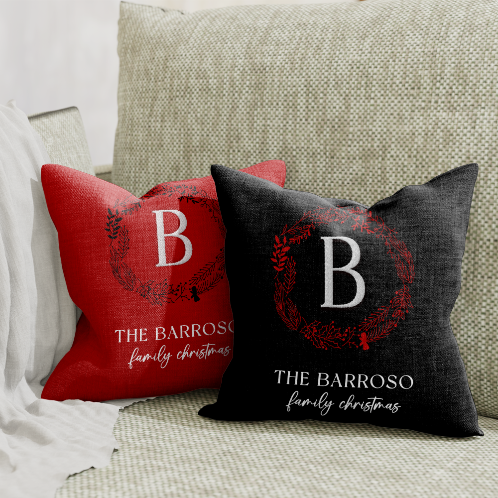 Family Christmas Pillow Cover F