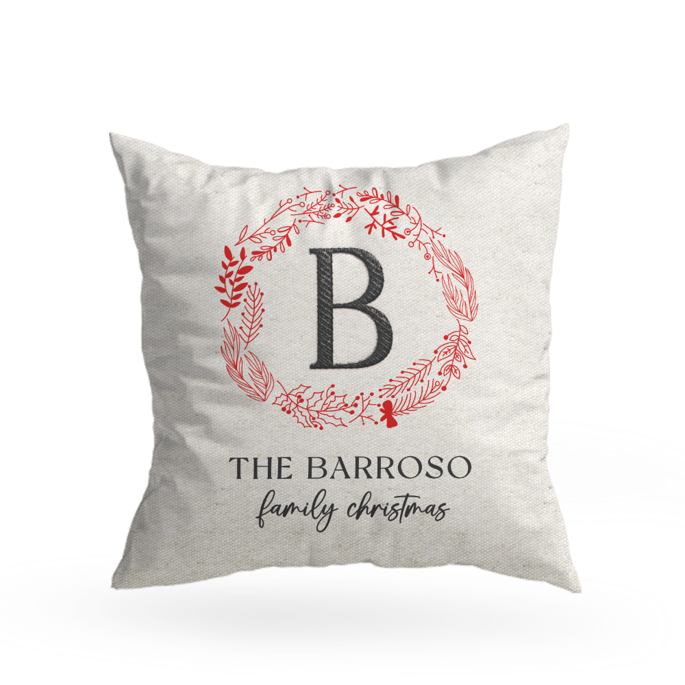 Family Christmas Pillow Cover F