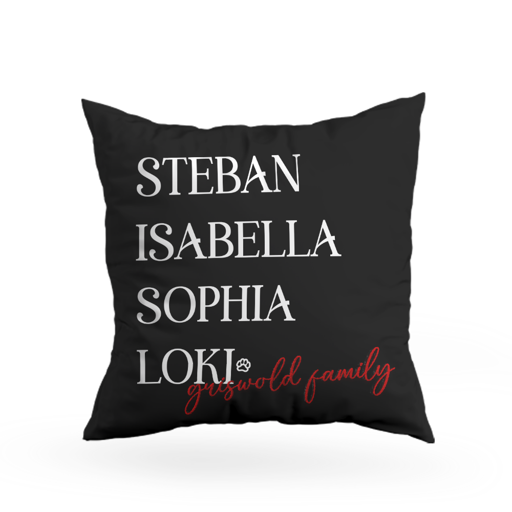 Family Christmas Pillow Cover G