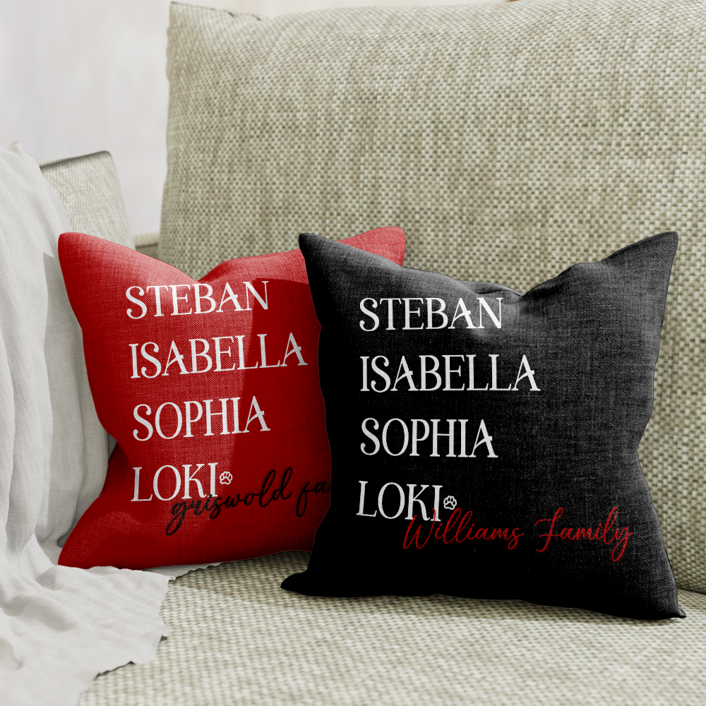 Family Christmas Pillow Cover G