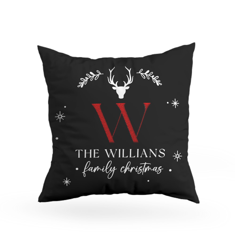 Family Christmas Pillow Cover H