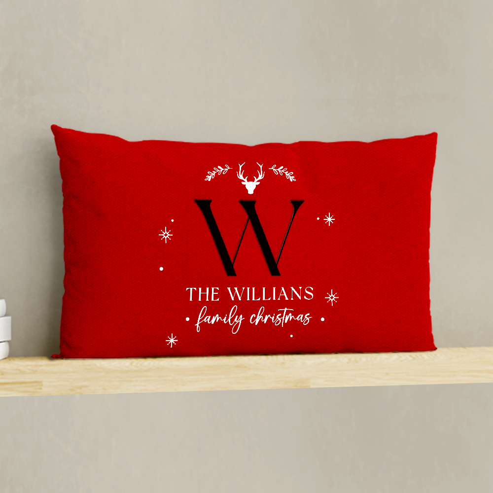 Family Christmas Pillow Cover H