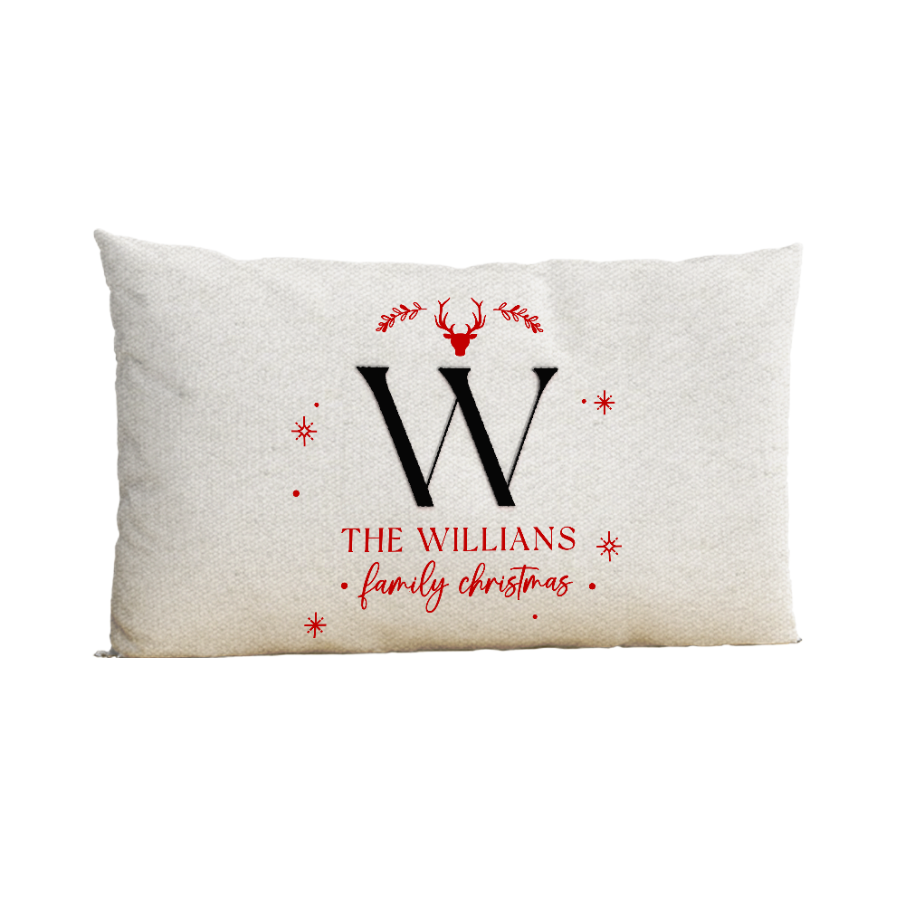 Family Christmas Pillow Cover H