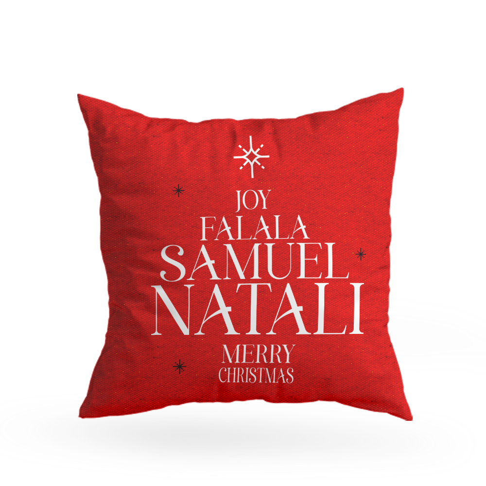 Family Christmas Pillow Cover I