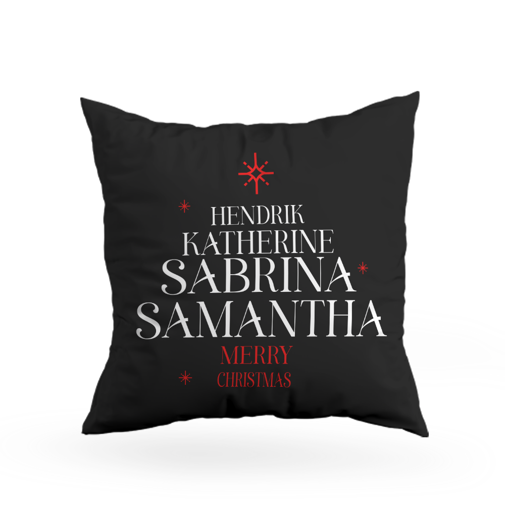 Family Christmas Pillow Cover I