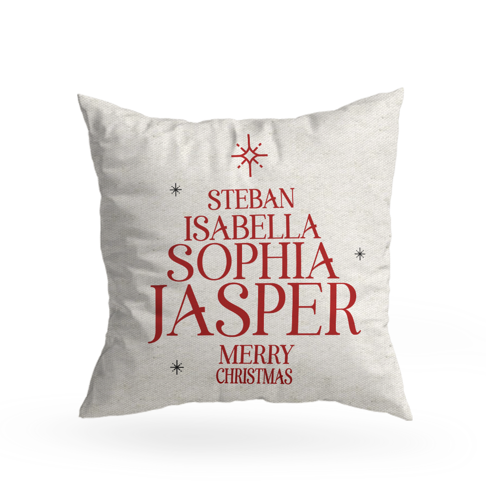 Family Christmas Pillow Cover I