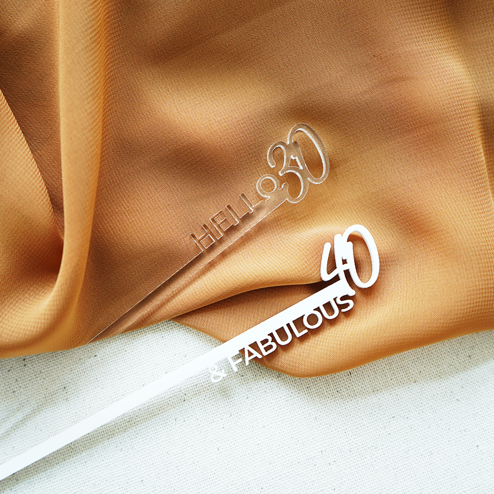 Custom Birthday Drink Stirrers