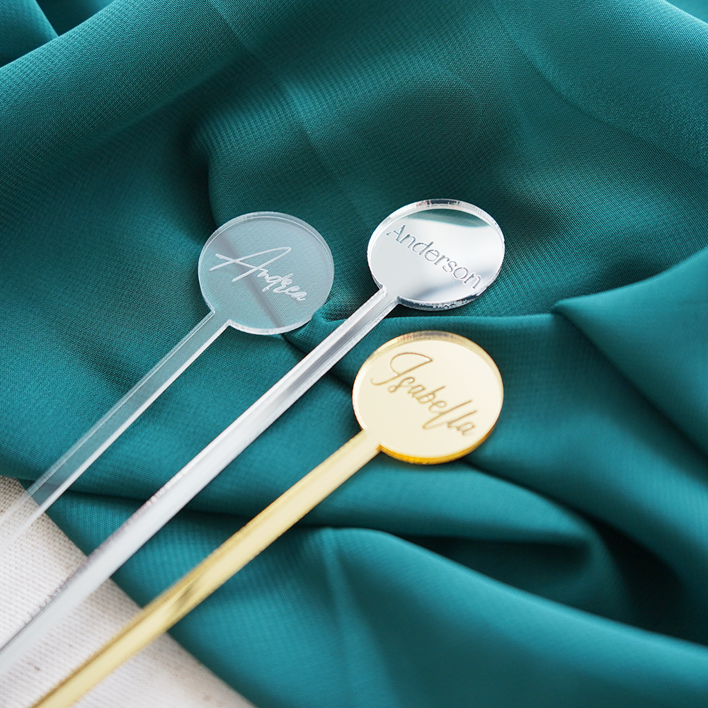 6'' Custom Name Drink Stirrers