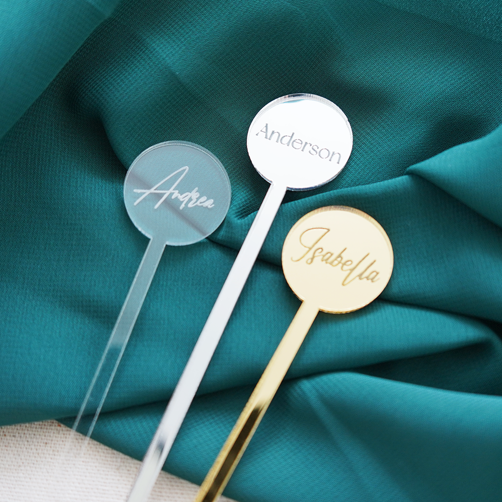 6'' Custom Name Drink Stirrers