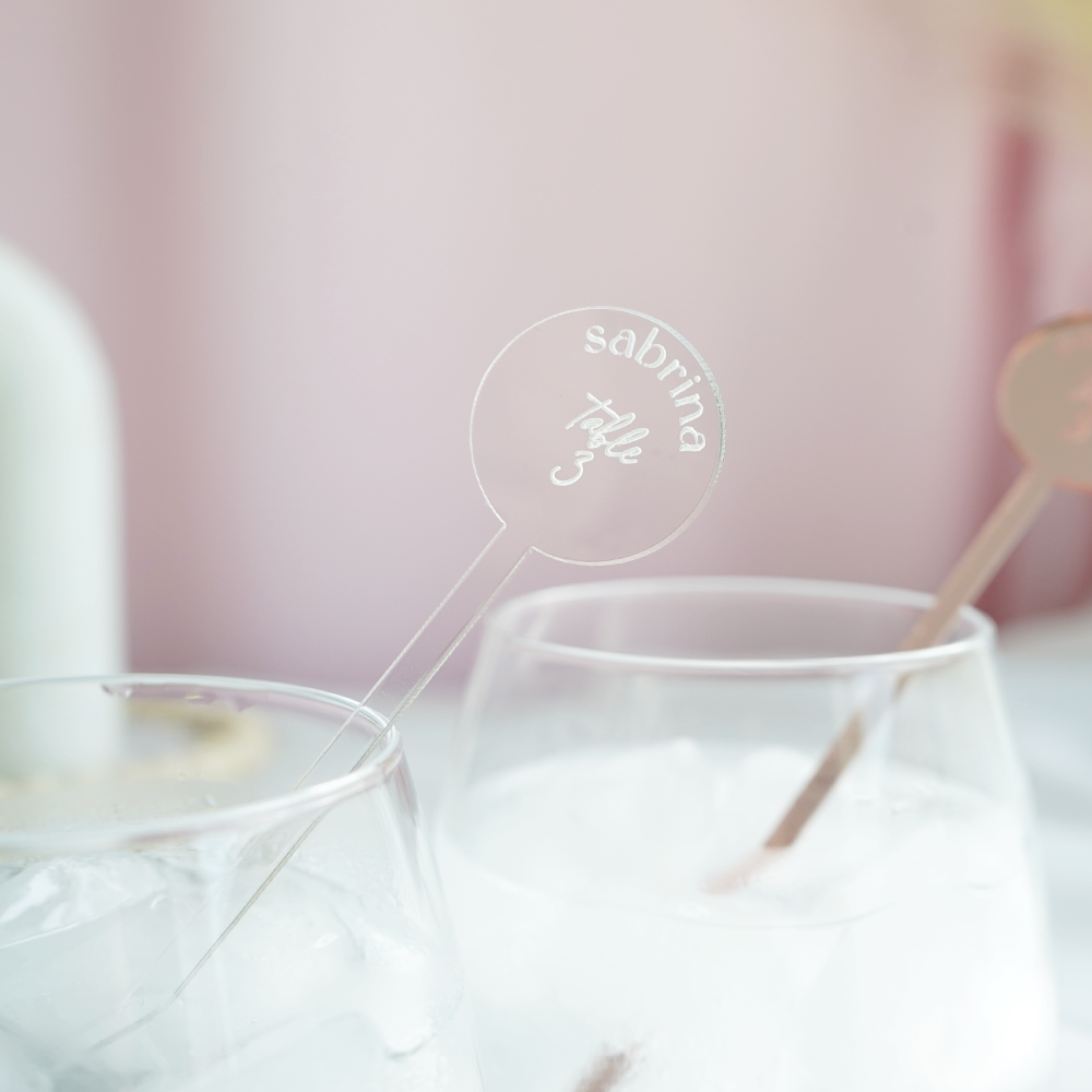 6'' Custom Guest Drink Stirrers