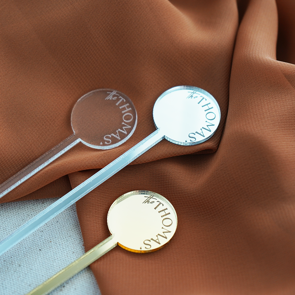 6'' Custom Last Name Drink Stirrers