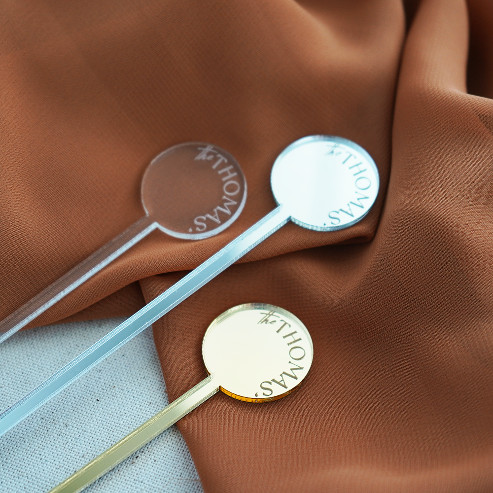 6'' Custom Last Name Drink Stirrers