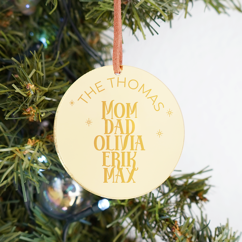 Family Acrylic Ornament - E