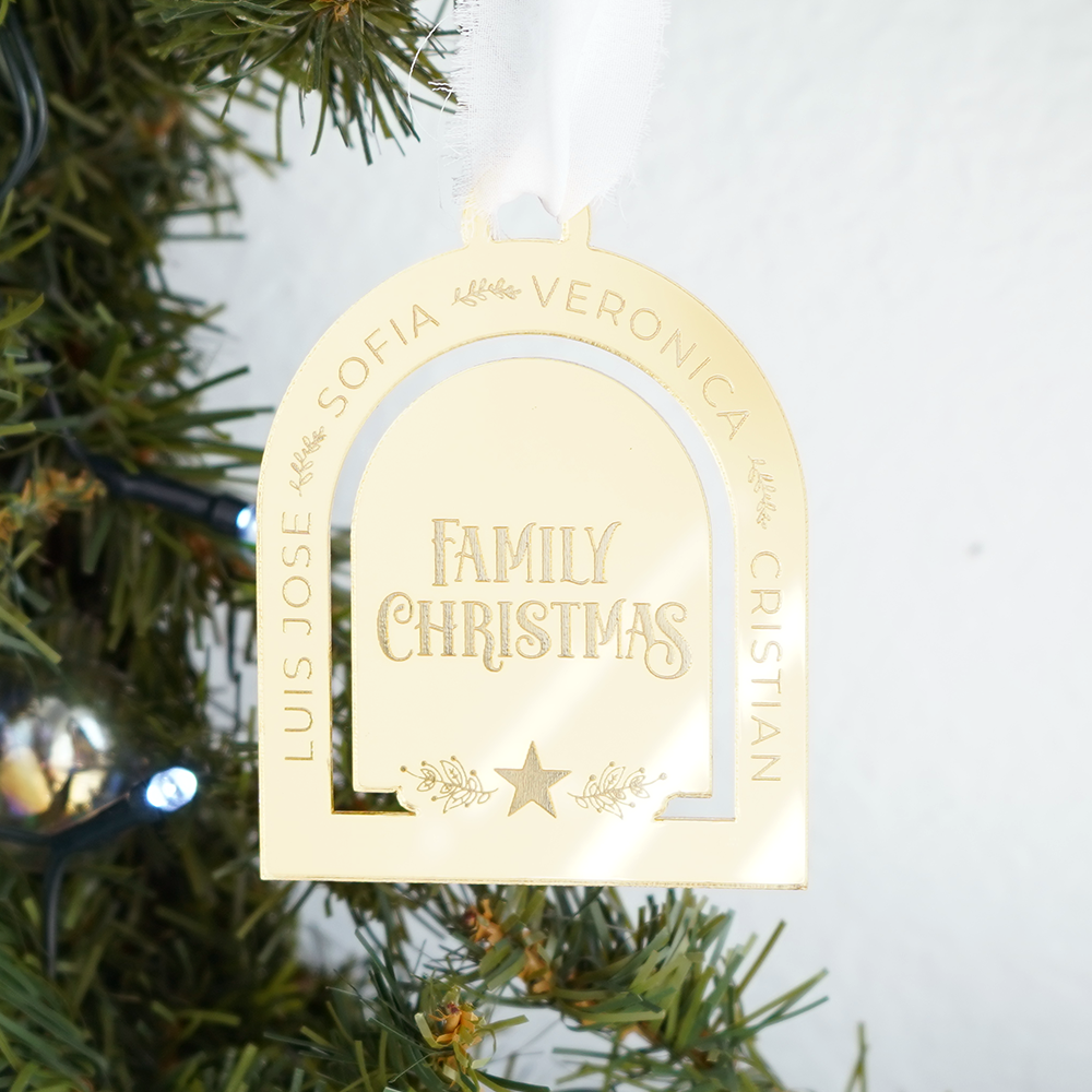 Acrylic Ornament Name - C