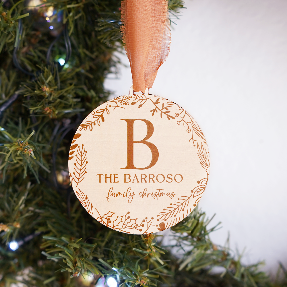 Family Wooden Ornament - A