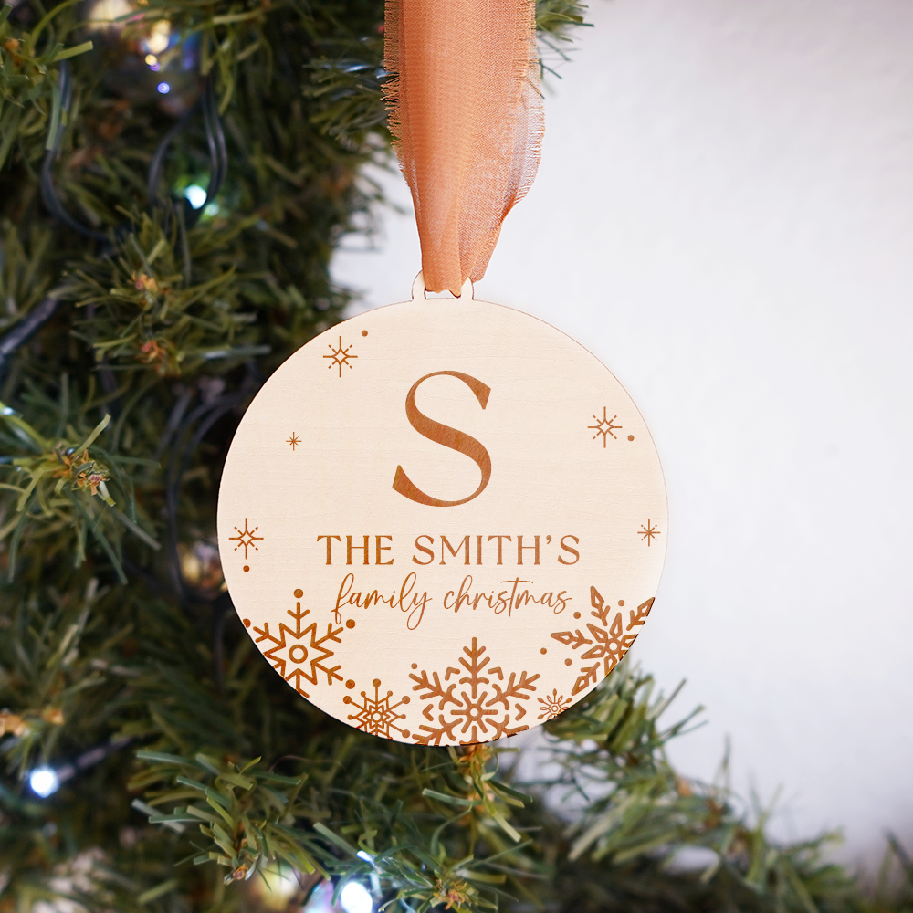 Family Wooden Ornament - A