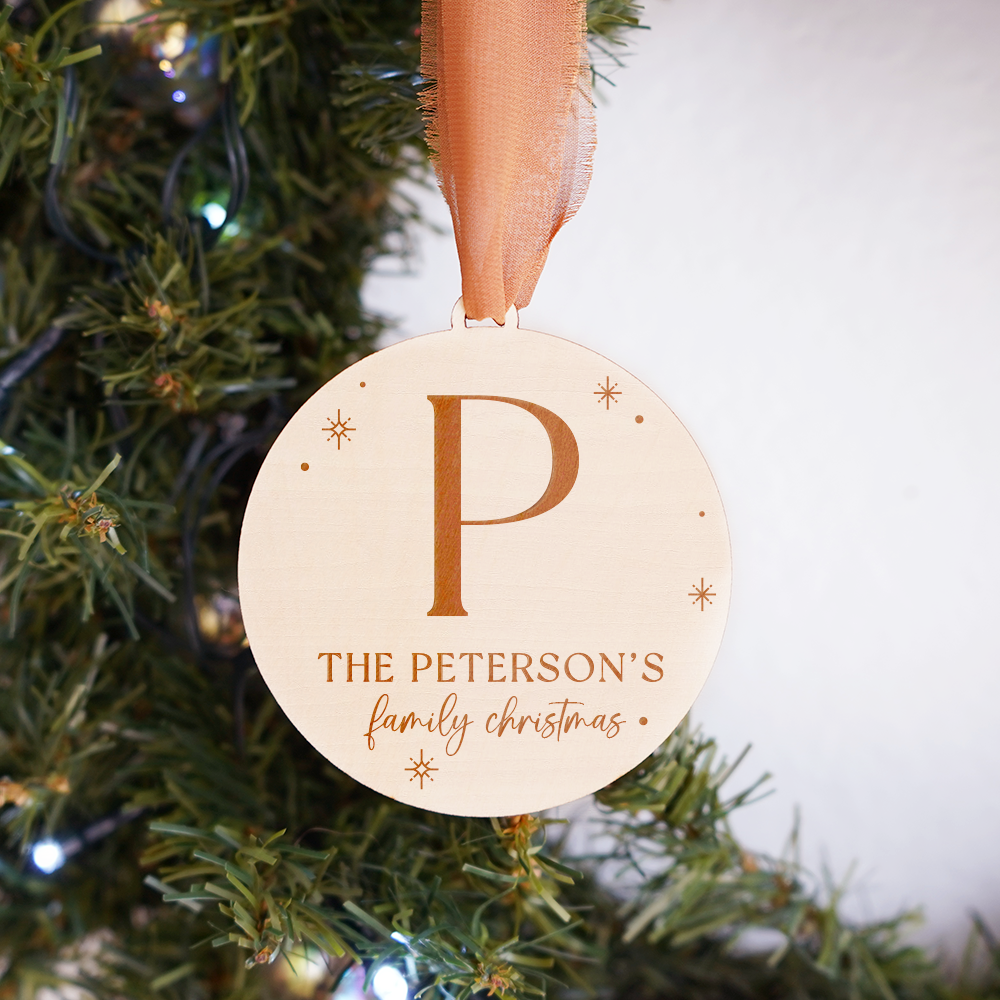 Family Wooden Ornament - A