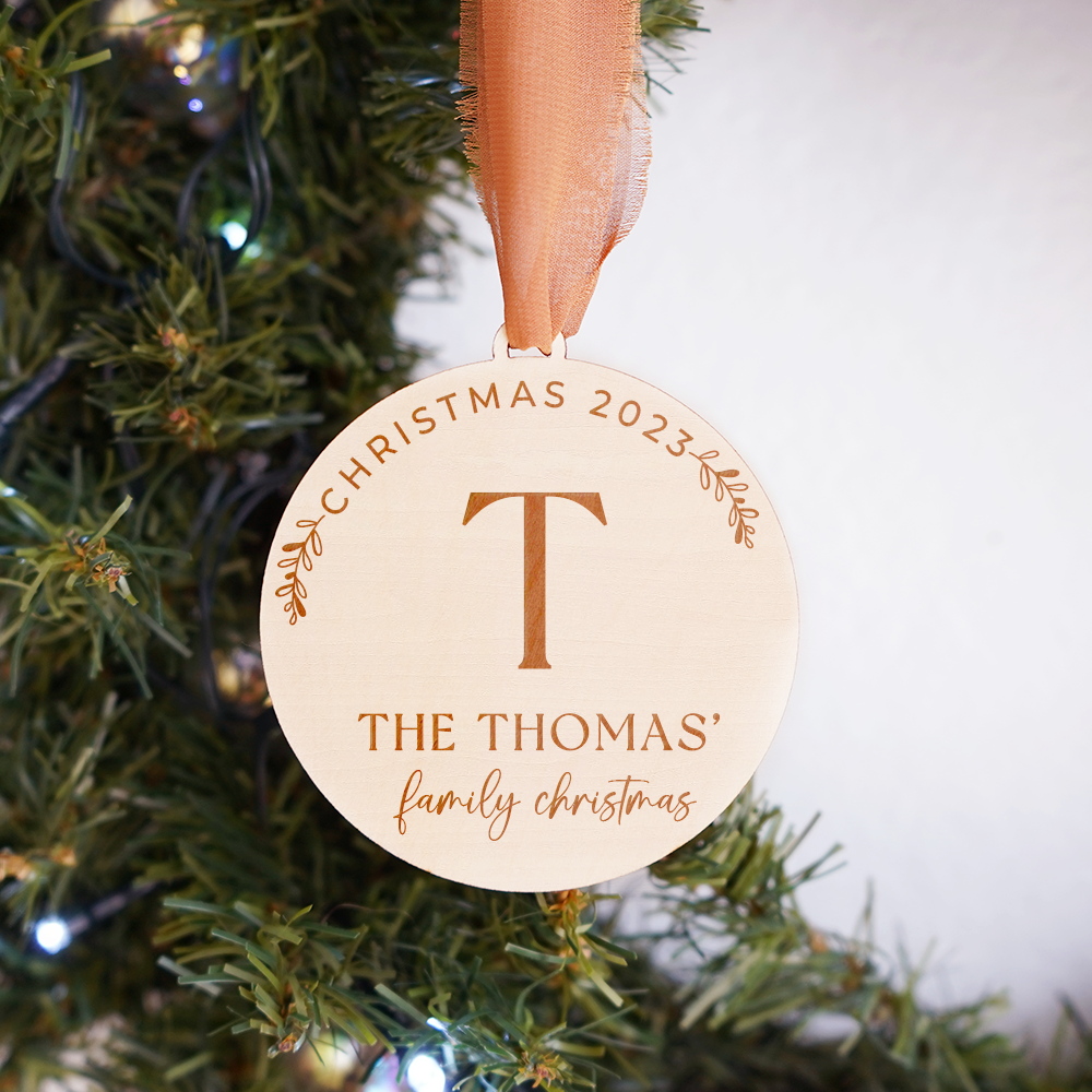 Family Wooden Ornament - A