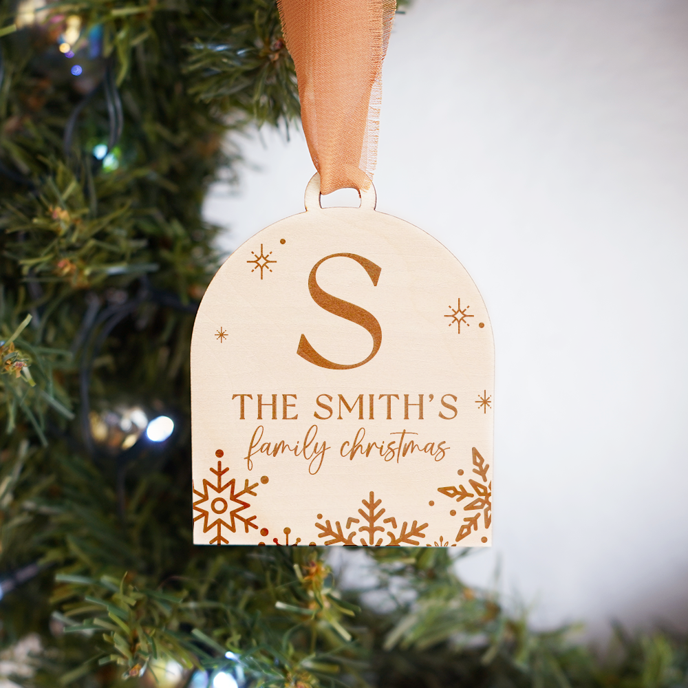 Family Wooden Ornament - A-A
