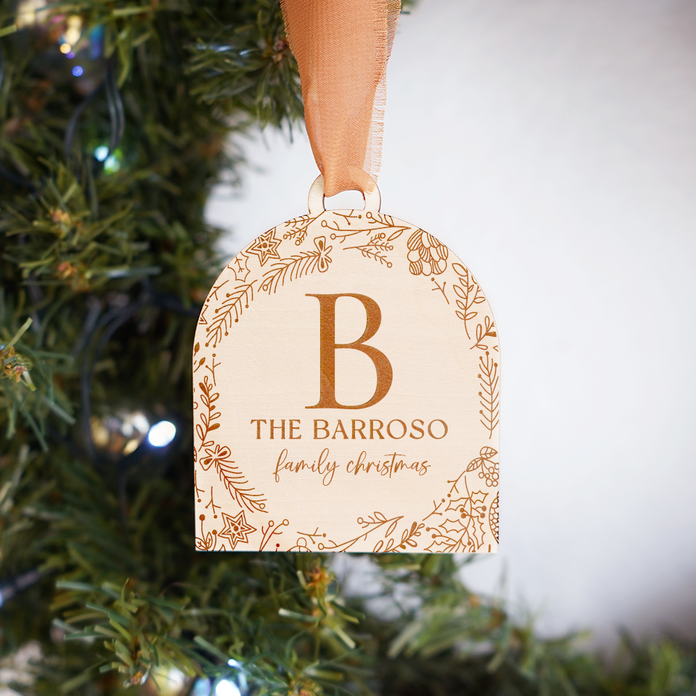 Family Wooden Ornament - A-A