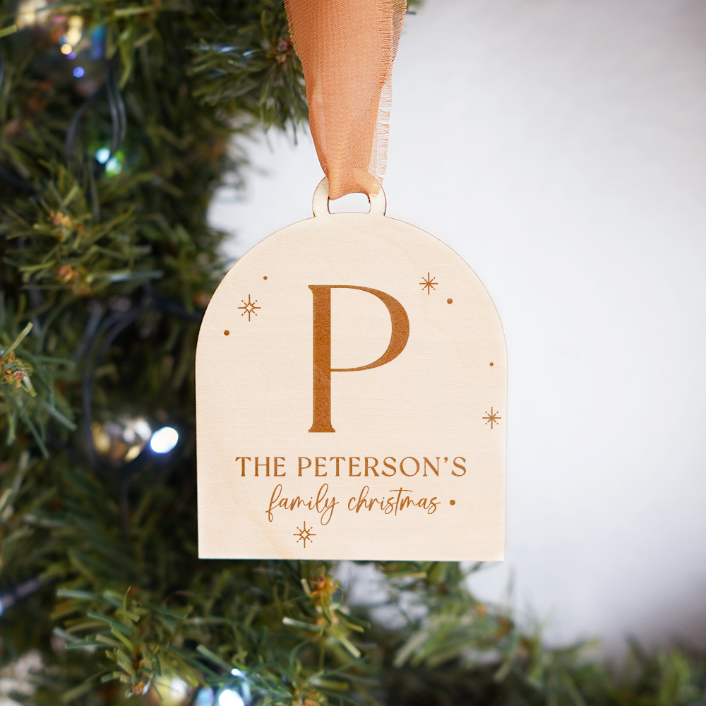 Family Wooden Ornament - A-A