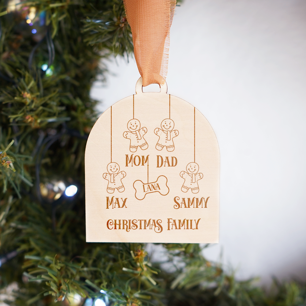 Family Wooden Ornament - 003