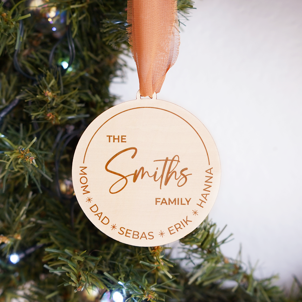 Family Wooden Ornament - 007