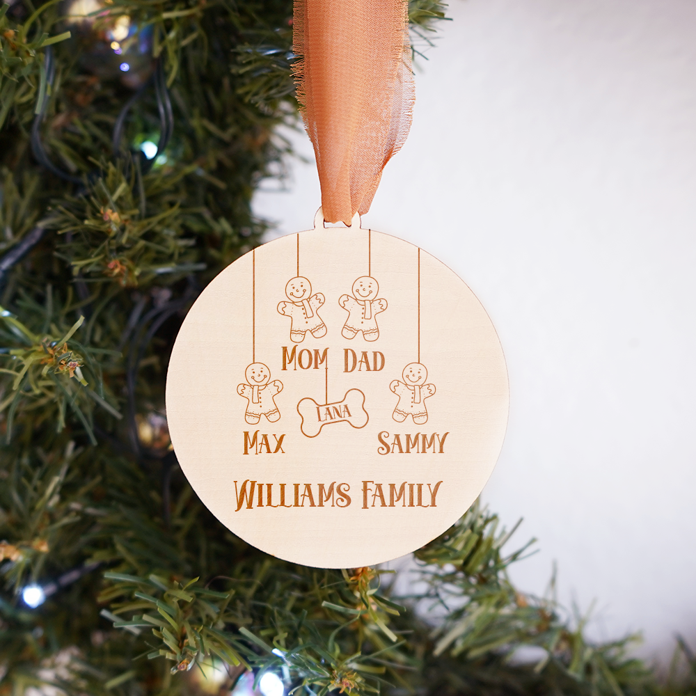 Family Wooden Ornament - 007