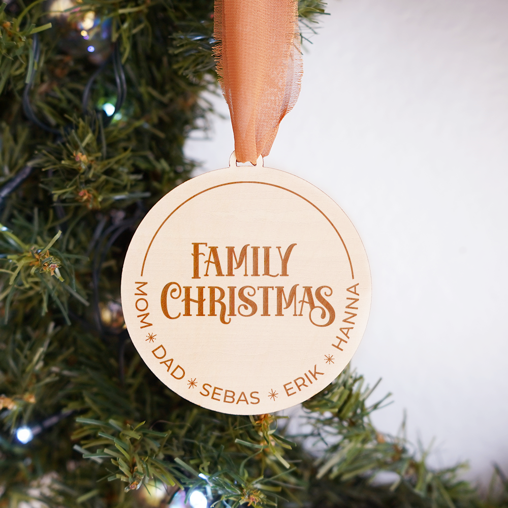 Family Wooden Ornament - 007