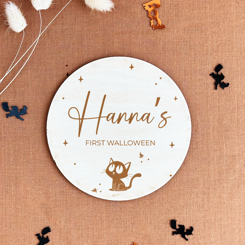 Moon Baby's First Halloween Basket Tags