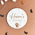 Kitty Cat Baby's First Halloween Basket Tags